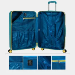 Maleta Grande Rígida Lois Modelo Zion Con Capacidad De 86 L Color -Bolsa De Moda aguamarina sku 16428122 17510178 xxl