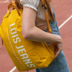 Mochila Unisex Lois Delta Color -Bolsa De Moda amarillo sku 16064485 09240075 xxl