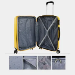 Maletas Mediana Sevron Rigida Con Capacidad De 68 L -Bolsa De Moda amarillo sku 16396543 57420135 xxl