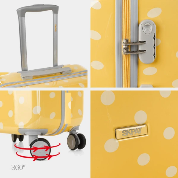 Maleta De Cabina Skpat Topos Rígida De Policarbonato Color Con Capacidad De 33 L 14 Maleta De Cabina Skpat Topos Rígida De Policarbonato Color Con Capacidad De 33 L - Imagen 14