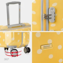 Maletas Mediana Topos Rigida Con Capacidad De 64 L -Bolsa De Moda amarillo sku 16493949 57090830 xxl