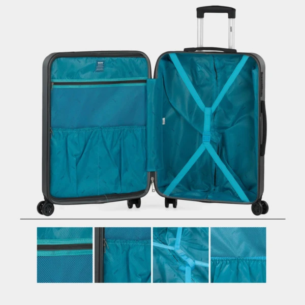 Juego De Maletas (Cabina, Mediana Y Grande) Monaco Rígidas Con Capacidad De 95L, Con Tsa Y Usb 19 Juego De Maletas (Cabina, Mediana Y Grande) Monaco Rígidas Con Capacidad De 95L, Con Tsa Y Usb - Imagen 19