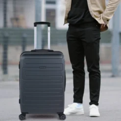 Maleta Mediana Monaco Rígida En Abs Con Capacidad De 69,5L Con Tsa -Bolsa De Moda antracita sku 16091369 57260429 xxl