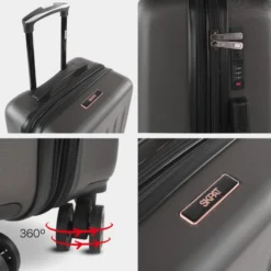 Maleta 70 Cms Grande Skpat Lisboa Rígida En Abs Extensible Con Capacidad De 97L Tsa Integrado -Bolsa De Moda antracita sku 16106960 25120093 xxl