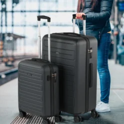 Juego De Maletas (Mediana Y Grande) Monaco En Abs Extensibles Con Capacidad De 162 L Con Tsa Y Usb -Bolsa De Moda antracita sku 16161740 32370694 xxl