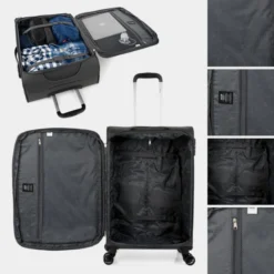 Juego De Maletas 50/70Cm Jaslen Brighton -Bolsa De Moda antracita sku 16493130 06430044 xxl