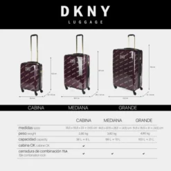 Dkny-905 Maleta Cabina On Repeat Dkny Dkny-905 On Repeat -Bolsa De Moda aubergine pink gold sku 16663537 07460642 xxl