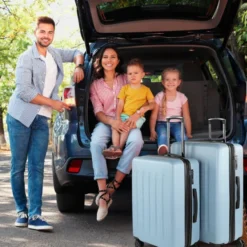 Maletas Mediana Lisboa Rigida Con Capacidad De 97 L -Bolsa De Moda azul celeste sku 16161787 39450301 xxl