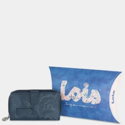 Cartera De Mujer Lois Redwood Color Bordada -Bolsa De Moda azul marino sku 16321712 18500173 xxl