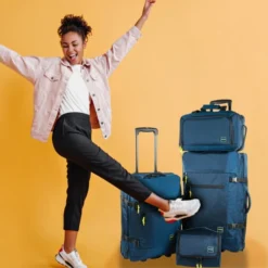 Set Maletas 50/70+Bolsa+Neceser Jaslen Treviso -Bolsa De Moda azul marino sku 16654384 07460959 xxl
