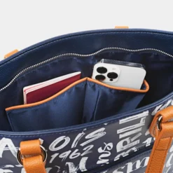 Bolso Shopper Lois Words -Bolsa De Moda azul marino sku 16654536 32140090 xxl