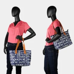 Bolso Shopper Lois Words -Bolsa De Moda azul marino sku 16654536 32150345 xxl