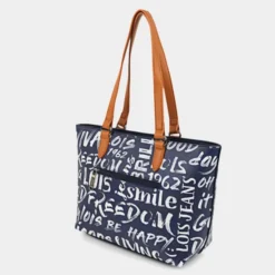 Bolso Shopper Lois Words -Bolsa De Moda azul marino sku 16654536 32160606 xxl