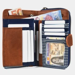 Cartera De Mujer Skpat Genova En Lona-Poliéster-Polipiel -Bolsa De Moda azul marino sku 16654583 48450934 xxl