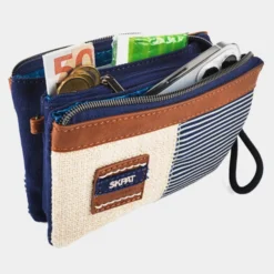 Cartera De Mano Triple Skpat Genova -Bolsa De Moda azul marino sku 16654584 25570024 xxl