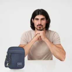 Bandolera De Mujer/Hombre Lois Howson En Poliéster -Bolsa De Moda azul marino sku 16659979 15260849 xxl