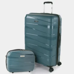 [Juego De 3 Maletas (Cabina, Mediana Y Grande)] Stuttgart Rigida/Blanda Con Capacidad De 0 L -Bolsa De Moda azul metalico sku 16340028 04150015 xxl