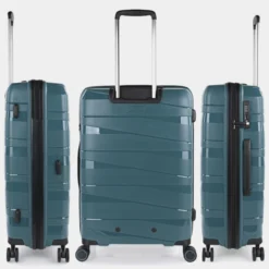 Juego De 2/3 Maletas (Cabina, Mediana Y Grande) Stuttgart Rigida/Blanda Con Capacidad De 92 L 17 Juego De 2/3 Maletas (Cabina, Mediana Y Grande) Stuttgart Rigida/Blanda Con Capacidad De 92 L -Bolsa De Moda azul metalico sku 16340595 58530504 xxl