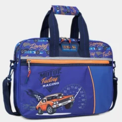 Cartera Extra Escolar Infantil Para Niño Estampada Skpat Racing