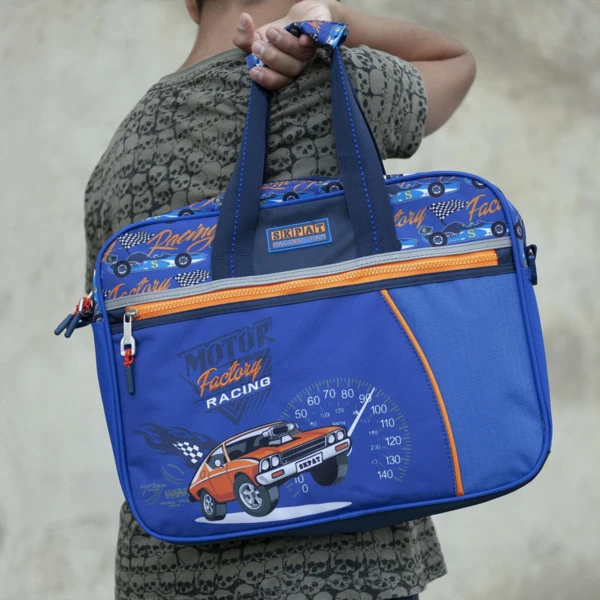 Cartera Extra Escolar Infantil Para Niño Estampada Skpat Racing 2 Cartera Extra Escolar Infantil Para Niño Estampada Skpat Racing - Imagen 2