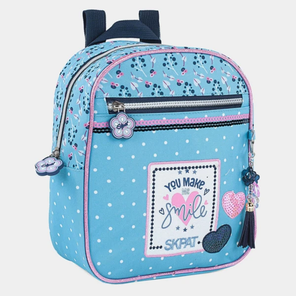 Mochila Infantil Para Niña Con Asa De Mano Superior Y Llavero A Conjunto Skpat Smile 1 Mochila Infantil Para Niña Con Asa De Mano Superior Y Llavero A Conjunto Skpat Smile