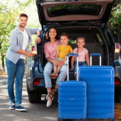 Set De 2 Maletas Trolleys Polipropileno Roma Rígidas Capacidad De 146 L + Extensible -Bolsa De Moda azul sku 16041845 44360670 xxl