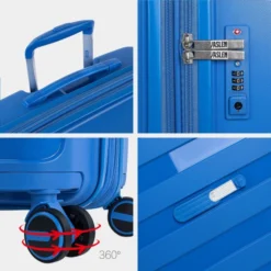 Maleta De Viaje Grande Trolley Roma Rígida De Polipropileno Con Capacidad 124 13 Maleta De Viaje Grande Trolley Roma Rígida De Polipropileno Con Capacidad 124 -Bolsa De Moda azul sku 16041857 26380530 xxl