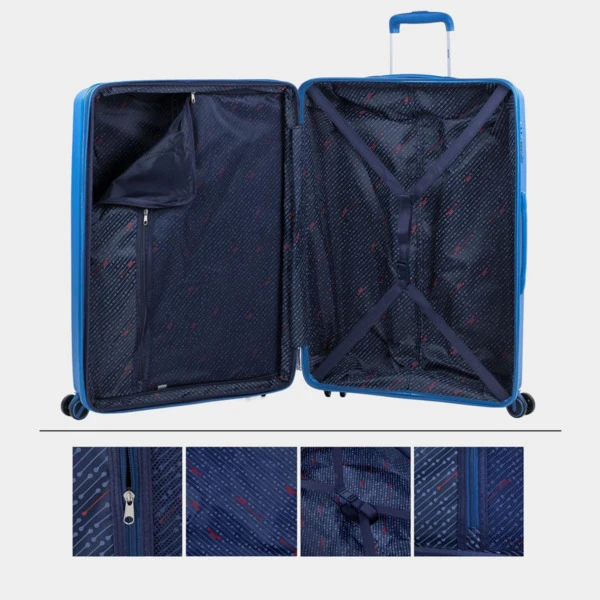 Maleta De Viaje Grande Trolley Roma Rígida De Polipropileno Con Capacidad 124 5 Maleta De Viaje Grande Trolley Roma Rígida De Polipropileno Con Capacidad 124 - Imagen 5