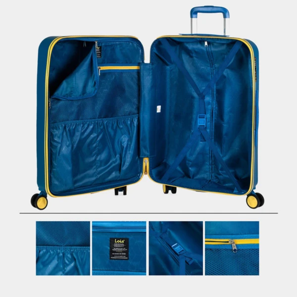 Juego De Maletas (Cabina Y Mediana) Lois Rígidas Con Capacidad De 90 L Color 4 Juego De Maletas (Cabina Y Mediana) Lois Rígidas Con Capacidad De 90 L Color - Imagen 4