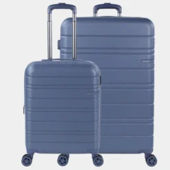 Juego De Maletas (Cabina Y Grande) San Marino En Abs Extensibles Con Capacidad De 152L Con Tsa