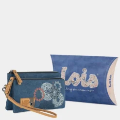 Cartera De Mujer Lois Pasadena En Poliéster-Lona-Polipiel -Bolsa De Moda azul sku 16042335 12370844 xxl