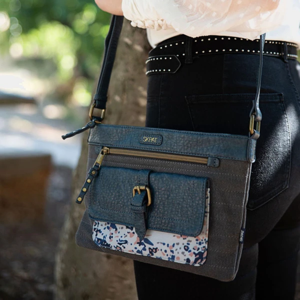 Bolso Bandolera De Mujer Skpat Colección Dione En Lona/Poliéster/Polipiel 2 Bolso Bandolera De Mujer Skpat Colección Dione En Lona/Poliéster/Polipiel - Imagen 2