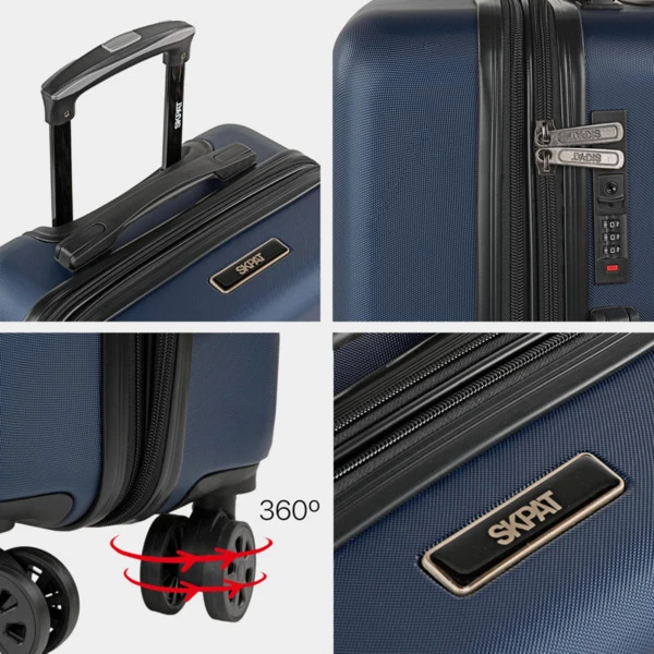 Juego De 2/3 Maletas (Cabina, Mediana Y Grande) Lisboa Rigida Con Capacidad De 97 L 5 Juego De 2/3 Maletas (Cabina, Mediana Y Grande) Lisboa Rigida Con Capacidad De 97 L - Imagen 5