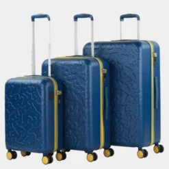 Lois Juego De Maletas (Cabina, Mediana Y Grande) Estocolmo Rígidas De Abs Con Capacidad De 170L