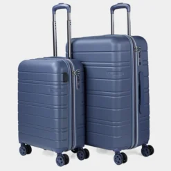 Juego De Maletas (Cabina Y Mediana) San Marino En Abs Extensibles Con Capacidad De 78L Con Tsa