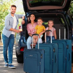 Juego De Maletas 50/60/70Cm Jaslen Brighton -Bolsa De Moda azul sku 16493123 06550880 xxl