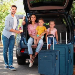 Juego De Maletas 50/60Cm Jaslen Brighton -Bolsa De Moda azul sku 16493126 03530648 xxl