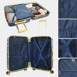 Maletas Mediana Butterflies Rigida/Blanda Con Capacidad De 64 L -Bolsa De Moda azul sku 16654416 40050243 xxl