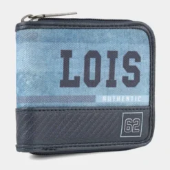 Billetero Con Cremallera De Hombre Lois Steller En Lona-Pvc