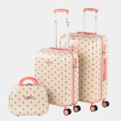 Maletas Mediana Polka Dots Rigida/Blanda Con Capacidad De 65 L