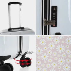 Maletas Mediana Niza Rigida Con Capacidad De L 19 Maletas Mediana Niza Rigida Con Capacidad De L -Bolsa De Moda blanco margaritas rosa sku 16648192 36190181 xxl