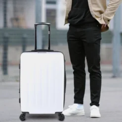 Maleta 60 Cms Mediana Skpat Lisboa Rígida En Abs Extensible Con Capacidad De 65L Tsa Integrado -Bolsa De Moda blanco milk sku 16106959 04270928 xxl