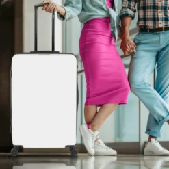 Maleta 70 Cms Grande Skpat Lisboa Rígida En Abs Extensible Con Capacidad De 97L Tsa Integrado -Bolsa De Moda blanco milk sku 16106961 25260116 xxl