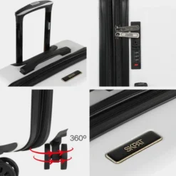 Maletas Mediana Lisboa Rigida Con Capacidad De 65 L -Bolsa De Moda blanco milk sku 16161755 36310870 xxl