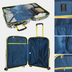 Lois Maletas Mediana Kenner Rigida Con Capacidad De 63 L -Bolsa De Moda blanco negro sku 16654427 19530521 xxl