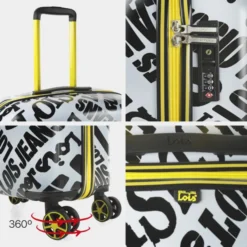 Lois Maletas Mediana Kenner Rigida Con Capacidad De 88 L -Bolsa De Moda blanco negro sku 16654430 21420934 xxl