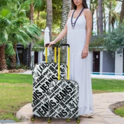 Lois Juego De 2 Maletas (Cabina Y Grande) Kenner Rigida -Bolsa De Moda blanco negro sku 16654433 23220413 xxl