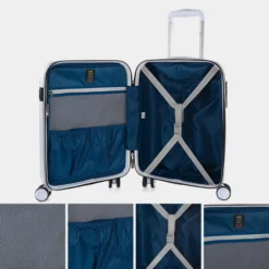 Lois Juego De Maletas (Cabina, Mediana Y Grande) Estocolmo Rígidas De Abs Con Capacidad De 170L -Bolsa De Moda blanco sku 16428099 59150112 xxl