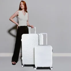 Juego Maletas De Viaje Rígidas Lois Modelo Zión Color Capacidad Del Conjunto 110 L. -Bolsa De Moda blanco sku 16428112 06380428 xxl