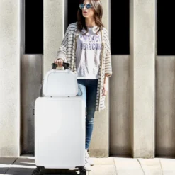 Maletas Mediana Stickers Rigida/Blanda Con Capacidad De L -Bolsa De Moda blanco sku 16493260 19250151 xxl